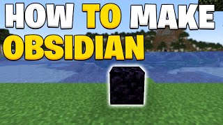 How to make obsidian in Minecraft 121 [upl. by Weinreb]