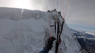 Aiguille du Midi amp Aiguilles de Chamonix  Parapente face Nord [upl. by Prowel595]