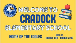 Cradock Elementary Morning Announcements 2024 Week 28 [upl. by Imoan]