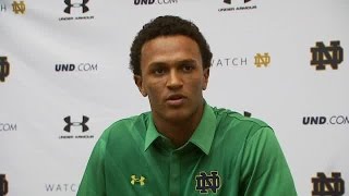 DeShone Kizer interview 91615  video courtesy WSBTTV [upl. by Florrie]