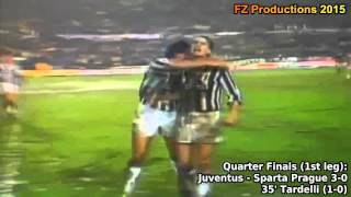 19841985 European Cup Juventus FC All Goals Road to Victory [upl. by Jola819]