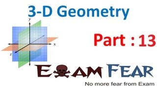 Maths 3 Dimensional Geometry part 13 Shortest distance between lines CBSE class 12 Mathematics XII [upl. by Relyhs194]