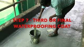 Waterproofing of Balcony ZYDEX Zycosil and Elastobar By KK BUILDTECH [upl. by Cari]