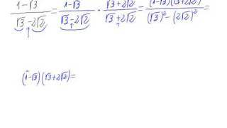 Racionalización Con sumas o restas de raíces en denom [upl. by Polivy]
