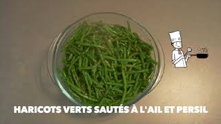 Haricots verts sautés à lail et persil  La Cuisine de Fou Fou [upl. by Winfield806]