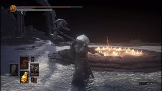 Como conseguir Gran hacha del caballero negro Dark souls 3 [upl. by Enitsirhc494]