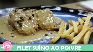 Filet Mignon Suíno ao Poivre  O Melhor Prato [upl. by Aillimat696]