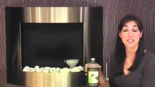 Biofires  demonstration video by Gel Fireplaces Ltd [upl. by Aivatahs]