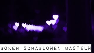 DIY BOKEH SCHABLONEN BASTEL TUTORIAL MIT DEN SPACE FROGS [upl. by Cahra]