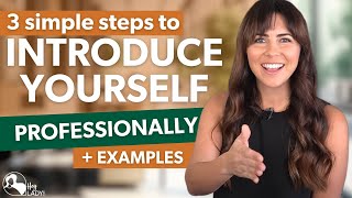 How To Introduce Yourself Professionally  SelfIntroduction Example [upl. by Aisel]