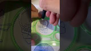 What does this pattern resemble Magic Ruler Small ruler big wisdom shorts Spirograph [upl. by Atinomar]