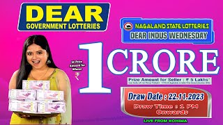 LOTTERY SAMBAD DEAR 1 PM 22112023 NAGALAND LOTTERY LIVE DEAR LOTTERY LIVE LOTTERY SAMBAD [upl. by Church]