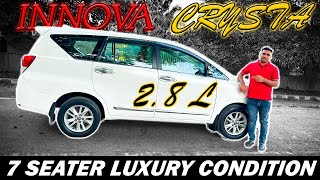 INNOVA CRYSTA  28 L  7 SEATER LUXURY CONDITION  CAR ZOBNE DELHI [upl. by Ahsemad]