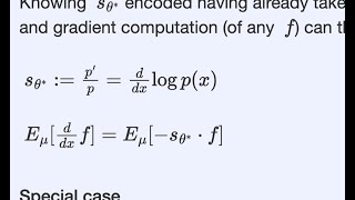 On expected gradient and score ddx logp [upl. by Imtiaz330]