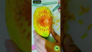 Papaya art  top carving ideas [upl. by Anwahsad632]