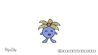 Pokémon Oddish evolution animation  FlipaClip [upl. by Ludlew974]