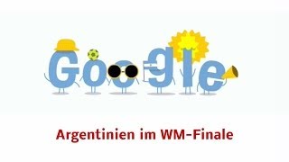 Argentinien im WM Finale Fußball WM 2014 Ole Doodle 60 [upl. by Tempa]