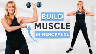 30 Minute Full Body Dumbbell Strength Workout Menopause Muscle Workout [upl. by Jaime300]