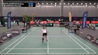 Match point  Ksenia Polikarpova vs Rachael Darragh  SF WS Lithuanian Int 2021 [upl. by Prent]