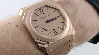 Bulgari Octo Finissimo Automatic ROSE GOLD 102912 BGOPGXTAUTO Review [upl. by Eenel204]