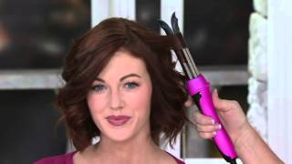 CHI Smart GEMZ Ease Curl Split Barrel Curling Iron on QVC [upl. by Nodnorb]