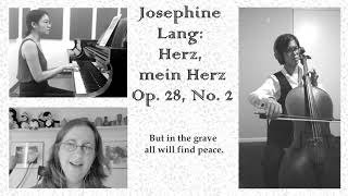 Josephine Lang Herz mein Herz Op 28 No 2 183861 [upl. by Hurff573]