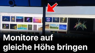 Monitore unter Windows auf selbe Höhe bringen  2 Monitore richtig einstellen konfigurieren [upl. by Diad]