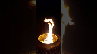 Sound of fire and water Mesmerising fire water stream breconbeacons camping watersounds [upl. by Edan569]