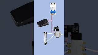 Foot switch control solenoid valve wiring diagram Electricalgenius electricallife [upl. by Robinett]