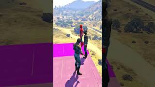 GTA 5 Epic Spiderman Ragdolls  Jumps  Fails ep73 shorts [upl. by Sell]