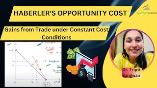 International Economics  Lesson 10  Haberler Theory of International Trade  Part 6  Gains Trade [upl. by Madelene]