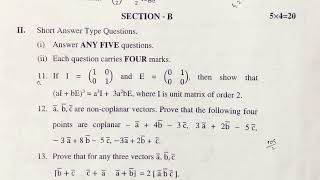 Maths 1A 2024 TS Inter Question Paper [upl. by Ledah]