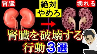 皆知らずにやってます！腎臓を壊す原因3選！倦怠感や疲れたと感じる人は見て！腎機能を高めてデトックス【クレアチニン】 [upl. by Errick]