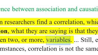 What is the difference between association and causation [upl. by Nortad]