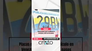 Pasos para solicitar las placas nuevas para tu vehículo en Venezuela [upl. by Otreblif]