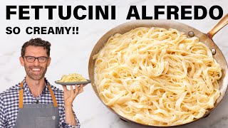 Easy Fettucine Alfredo Recipe [upl. by Ahsia]