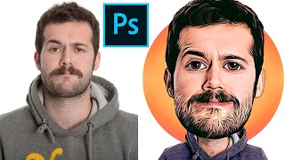 How to create Cartoon  Caricature effect in Photoshop  2020  Basic for Beginners [upl. by Hank]