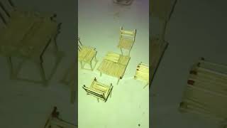 How To Make Miniature Chairs Ytshorts shortschairs [upl. by Eremihc]