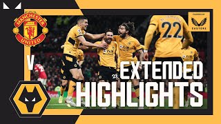 Wolves win at Old Trafford  Manchester United 01 Wolves  Extended Highlights [upl. by Akinet]