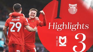 Grimsby Town v MK Dons Highlights [upl. by Atinaujnas]