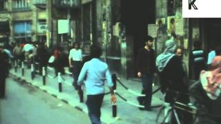 1970s Aleppo Syria Street Scenes Rare Colour Footage [upl. by Refinnej]