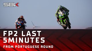 Last 5 minutes of an actionpacked FP2 at Portimao 🎢  2024 PortugueseWorldSBK 🇵🇹 [upl. by Hedvig]