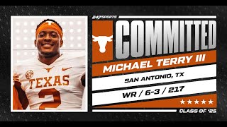 5star ATH Michael Terry III Commits to Texas  No 24 Overall Prospect [upl. by Sieber]