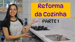 ACOMPANHE A REFORMA DA MINHA COZINHA PARTE 1  DIÁRIO DE REFORMA  NOVA BANCADA [upl. by Solana428]