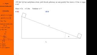130Fizykamax druga zasada dynamiki równia pochyła Bezwładność Siła [upl. by Inilam]