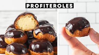 NEW RECIPE How to make Chocolate Profiteroles [upl. by Aggie]