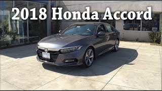 2018 Honda Accord Touring 15T Overview Walk Around [upl. by Mikahs]