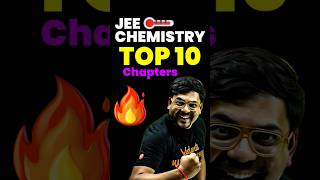 Top 10 Important Chapters of JEE Chemistry😍😍jee jee2025 iit iitjee jeechemistry chemistry [upl. by Vidovic397]