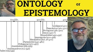 🔵 Ontology vs Epistemology  Ontology Meaning  Epistemology Examples  Ontology Defined Philosophy [upl. by Ernie]