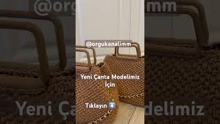 Yeni model hasır leopar astarlı çantamız için tıklayın crochet cantayapimi handmade knitting [upl. by Esteban]